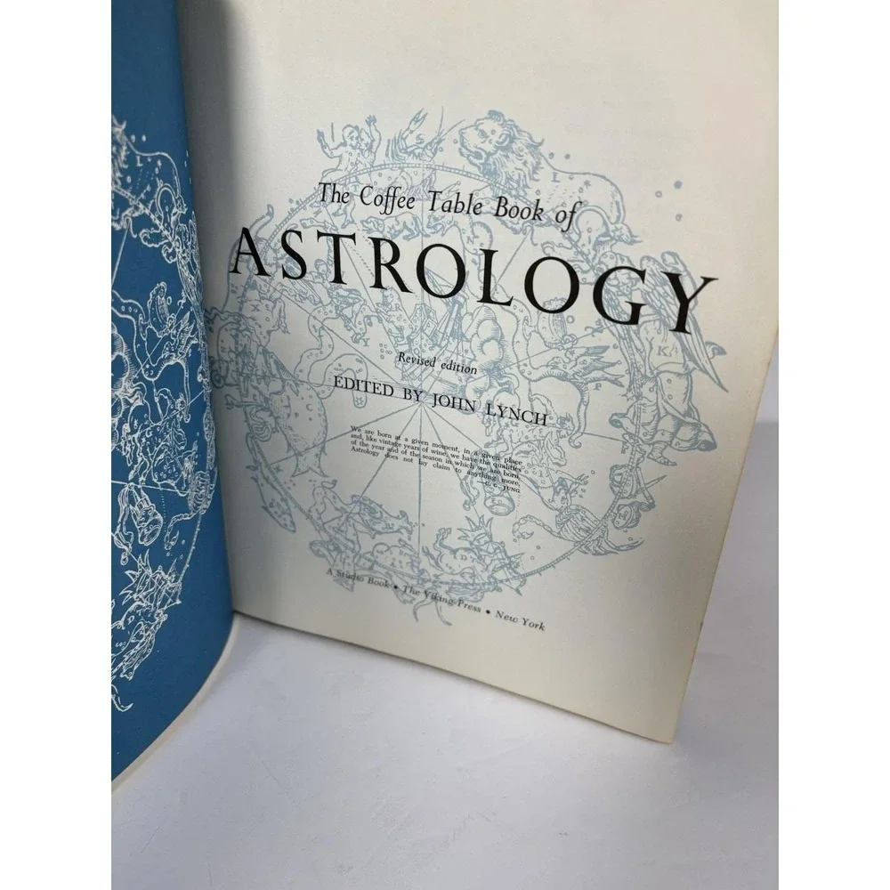 Vintage 1967 The Coffee Table Book of Astrology John Lynch Hardcover Revised Ed